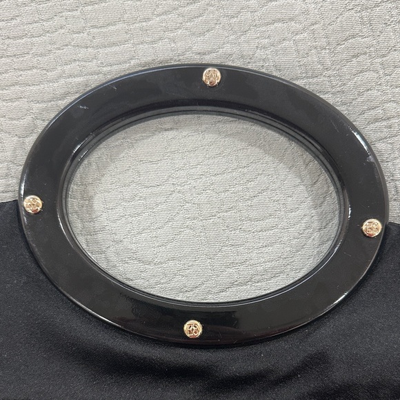 Kate Spade Vintage Black Clutch with Circular Handle - Picture 9 of 11
